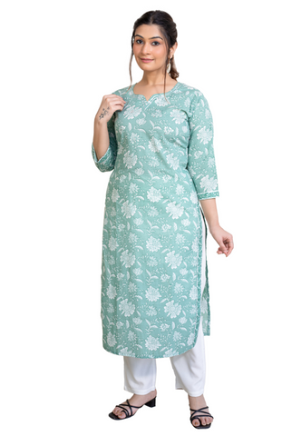 Gulf Stream Floral Printed Kurta Set