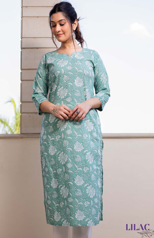 Gulf Stream Floral Printed Kurta Set