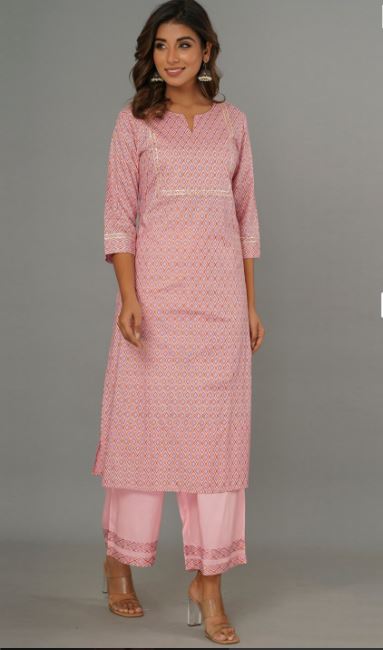 Baby Pink Kurta Set