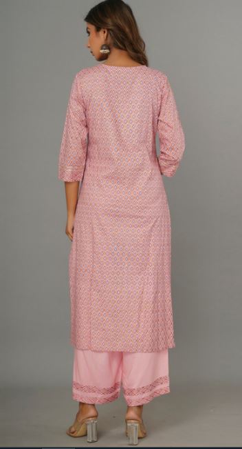 Baby Pink Kurta Set