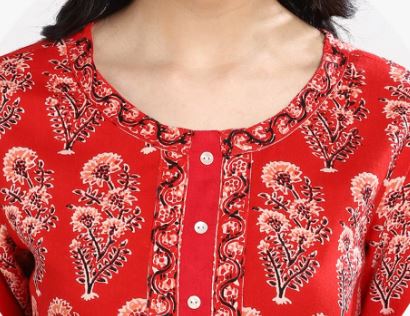 Red Kurta and Palazzo  Set